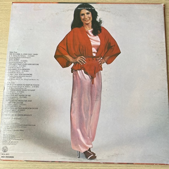 VTG Vinyl Loretta Lynn We’ve Come a Long Way, Baby LP Record 70s 80s Country - Picture 4 of 11